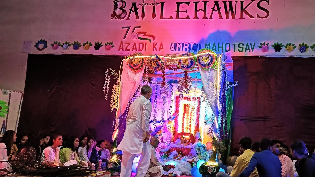 shree krishna janmashtami celebration in jnv mau 🎉❤️ #jnv #jawaharnavodya #radheradhe #krishna