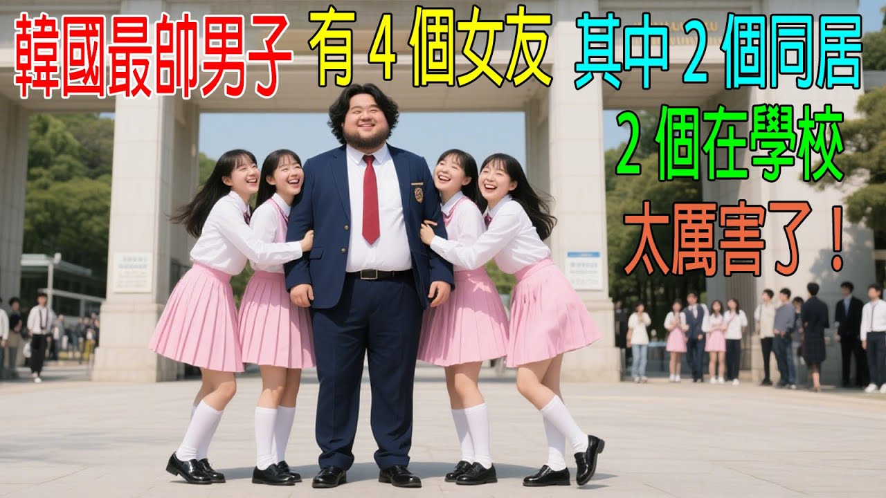 韓國最帥男子，有4個女友，其中2個同居，2個在學校，太厲害了！