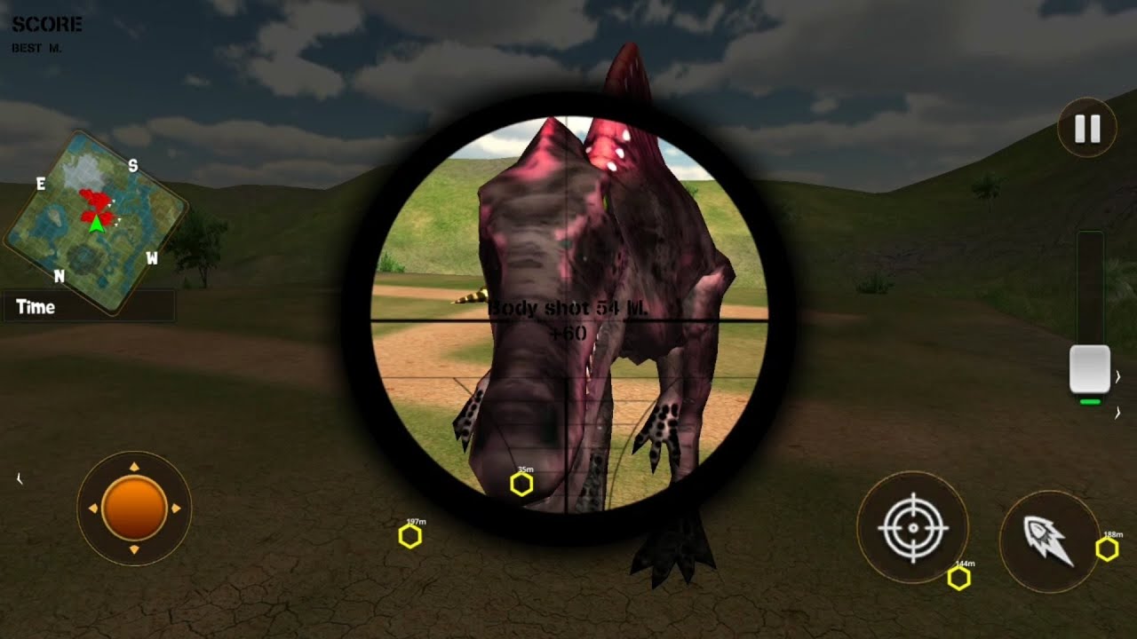 Dino Hunter 3D Sniper Games Mission 4