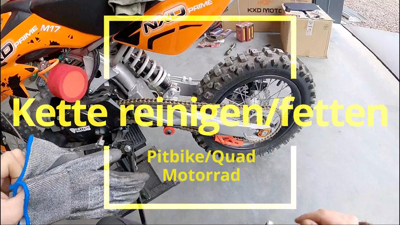 Kette Reinigen Putzen Schmieren Fetten Pflegen Pitbike Quad ATV MX kette-reinigen-putzen-schmieren-fetten-pflegen-pitbike-quad-atv-mx