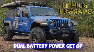 Volthium Lithium Battery Set Up  My Current Power Solution in my Overland Rig Jeep Gladiator