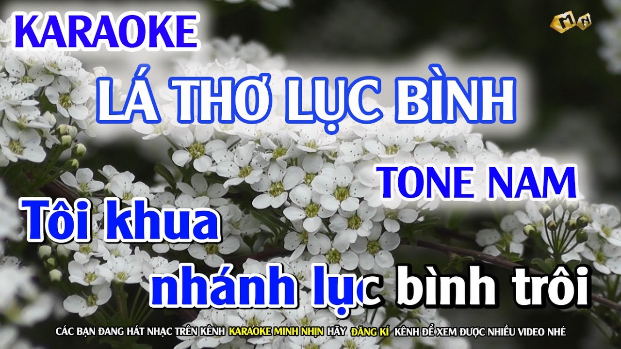 Lá Thơ Lục Bình - Tone Nam | Karaoke | Beat Chuẩn 2026