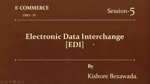 Session 5; Legal, Privacy & Security Issues related to EDI