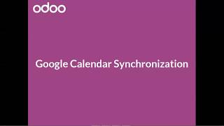 Odoo CRM 4.1 Google Calendar Synchronization - Đồng bộ google lịch