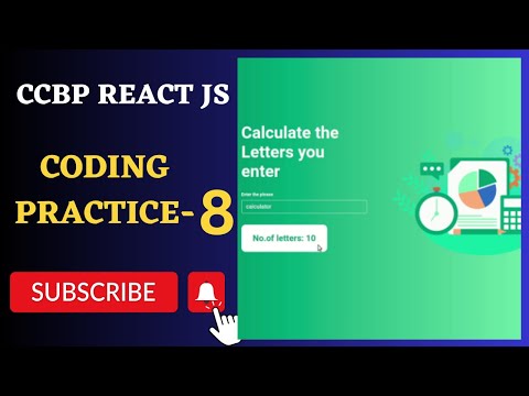 Letters Calculator | Coding Practice 8 | REACT JS | NxtWave | CCBP 4.0
