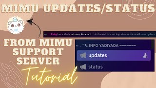 How to get updates & status from mimu bot | Discord tutorial | 2024