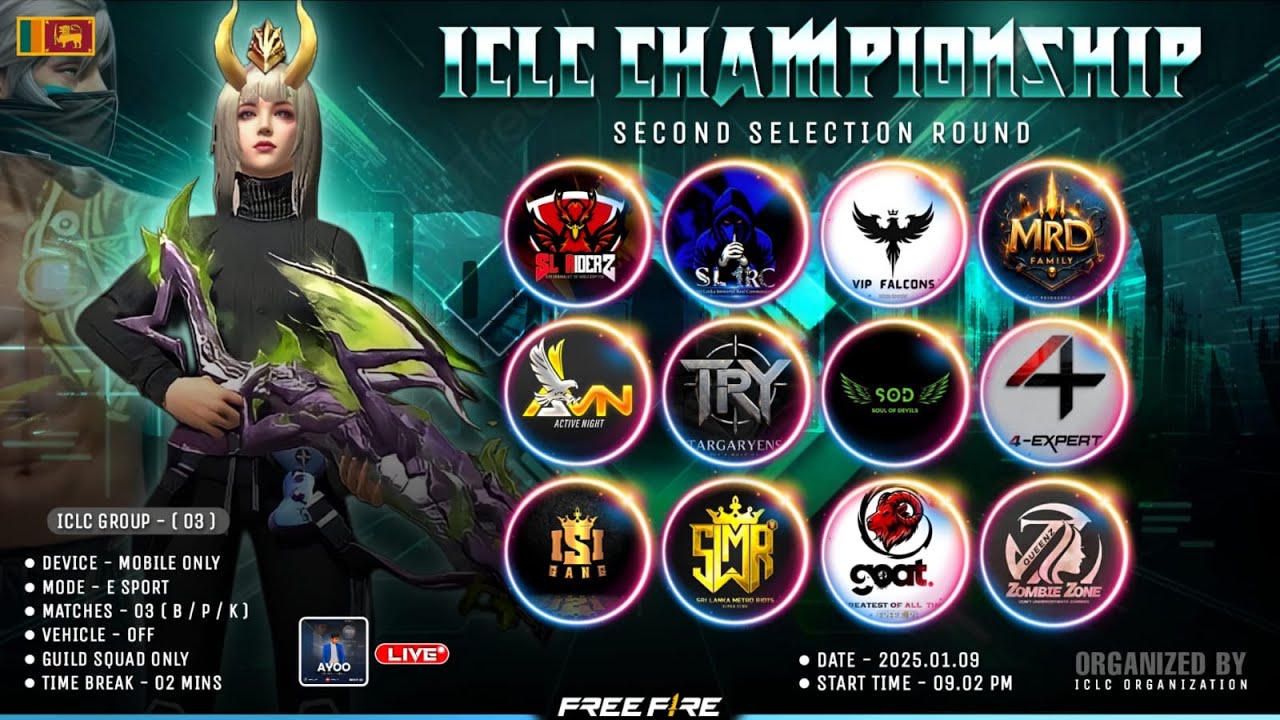 ICLC CHAMPIONSHIP 2024  SEASON - III  🇱🇰| FREE FIRE LIVE 360 