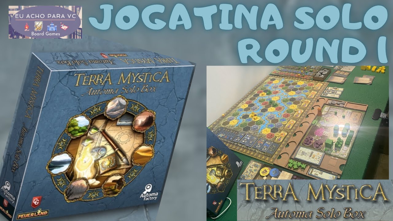 Gameplay Solo Terra Mystica Parte 1 Board Game da Capstone Games Automa Solo Box com