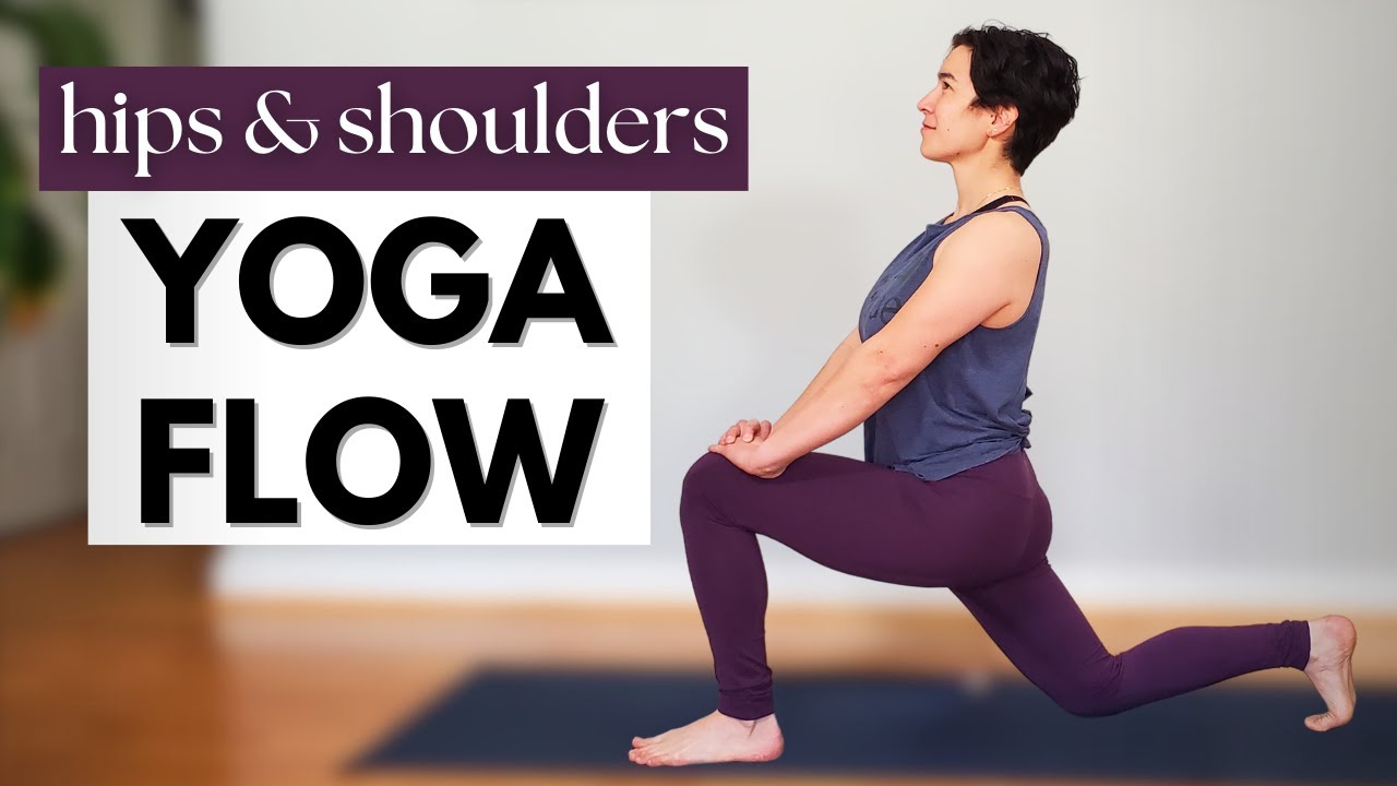Gentle Yoga Flow for Hip and Shoulders - 15 Minute Beginner Yoga Class ...