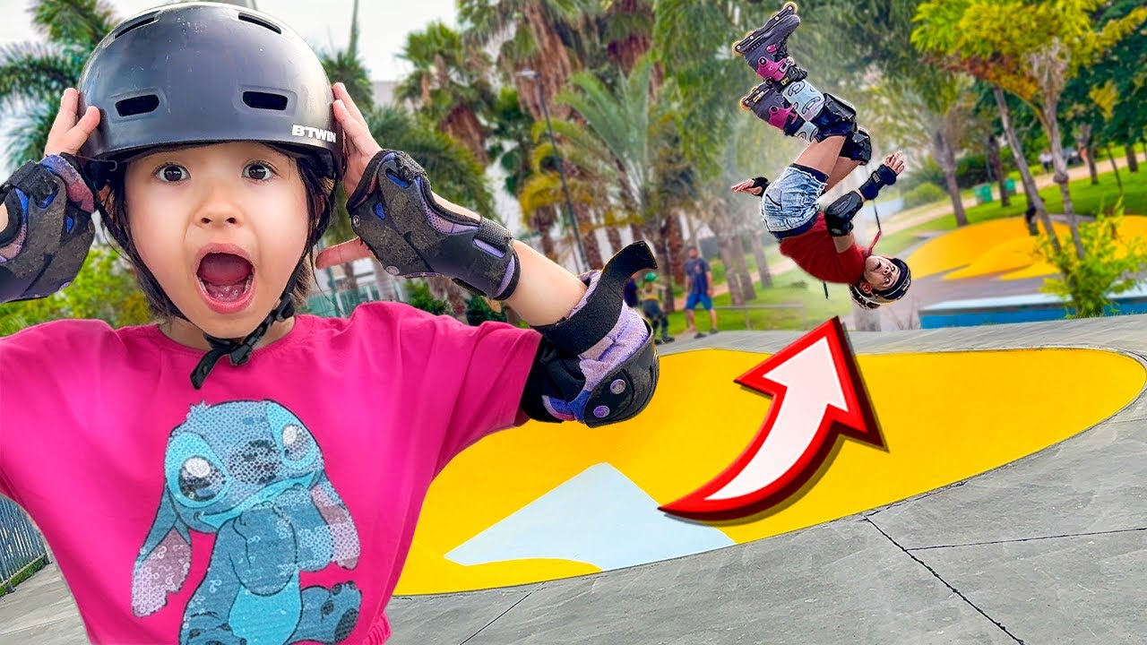 ELA VOOU DE PATINS!!! 😱 *NEM EU ACREDITEI!*