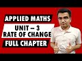 Applied Mathematics | Rate of Change | Application of Derivatives | Applied Maths | Class12th | 2025