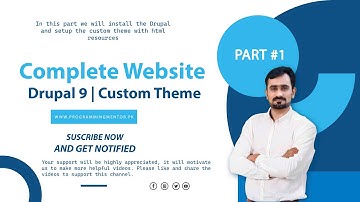 Create Complete Custom Website in Drupal 9 | Part 1  Urdu, Hindi