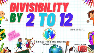 Divisibility Rule 2 to 12 - CBSE NCERT #maths #learning  ##EDUCATION #teaching,#cbse #divisibility