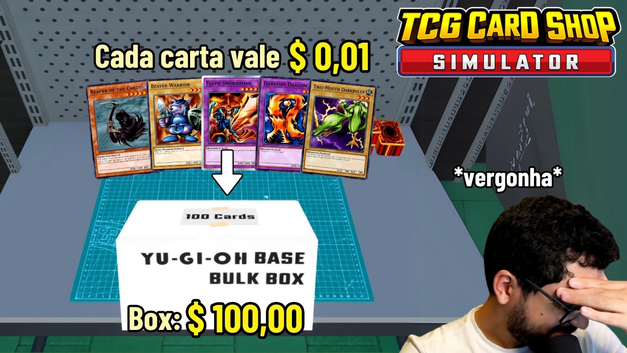 Apliquei um GOLPE nos clientes da loja... [TCG card shop simulator]