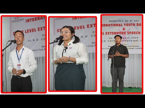State level extempore speech competition 2024 ll Part 6