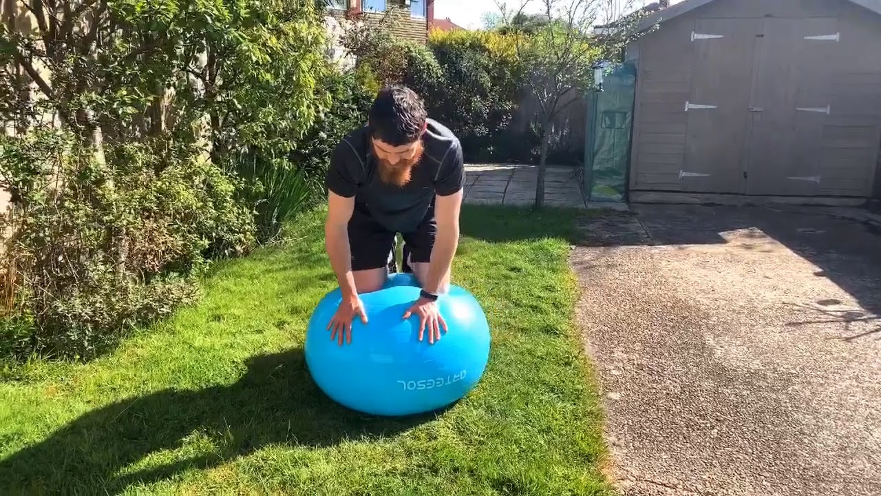 Swiss ball bird dog YouTube