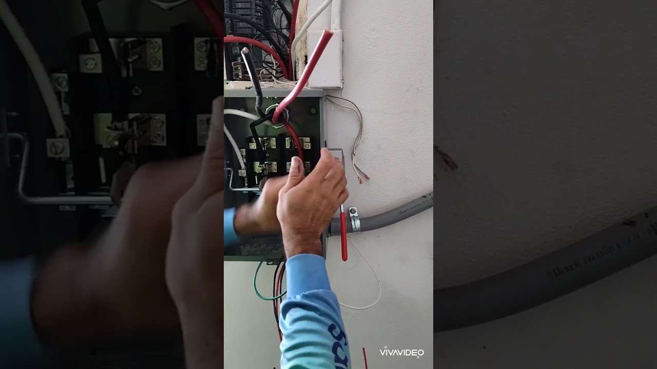 Como conectar un transfer switch 100 amps 120/240ac 