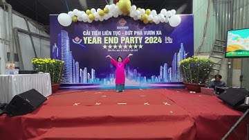 Ngọc Thư nhảy biểu diễn ở  tiệc tất niên HAPPYCO 2024