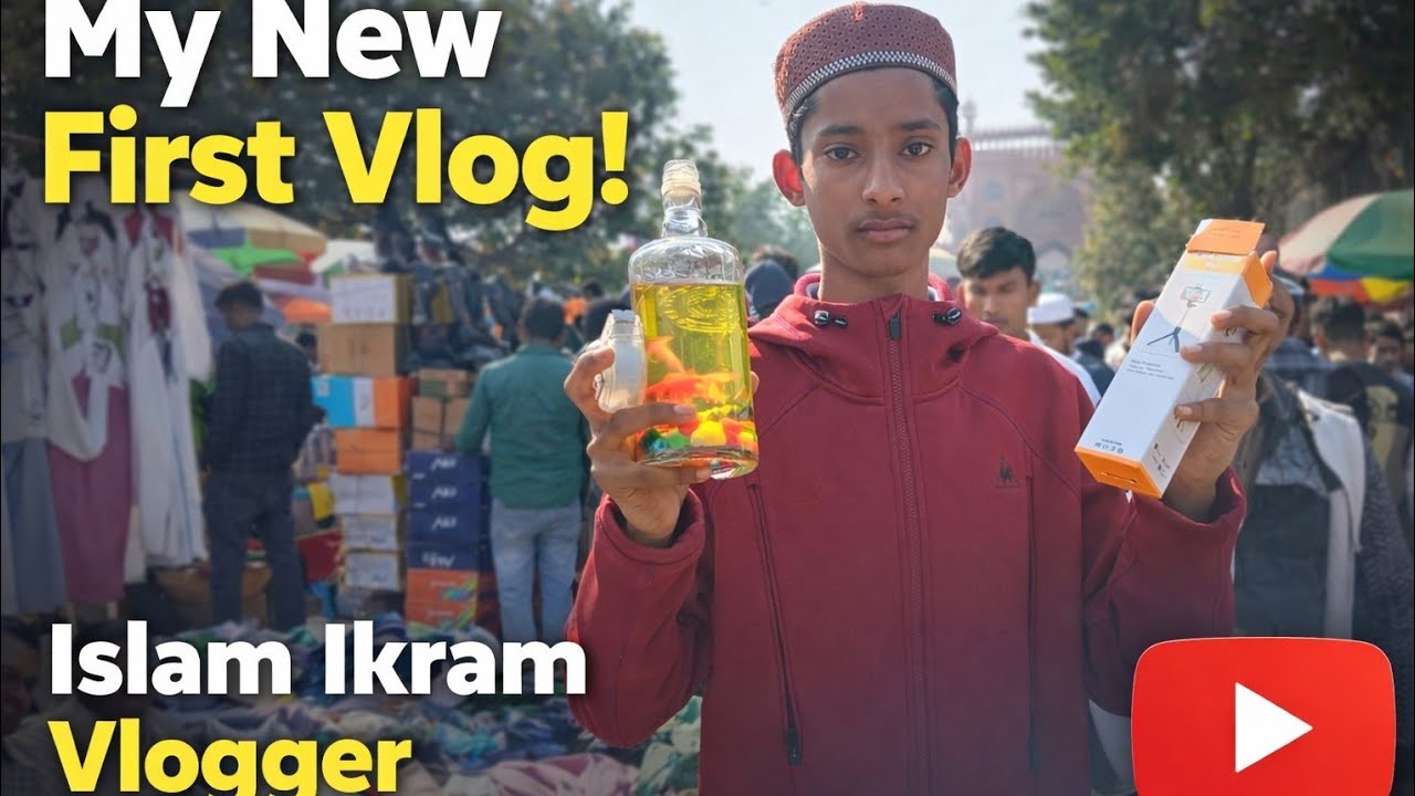 My new first vlog  sunday Market. Jama masjid  
