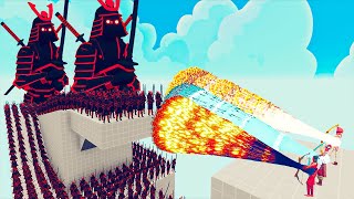 100x DARK SAMURAI + 2x GIANT vs 3x EVERY GOD  Totally Accurate Battle Simulator TABS