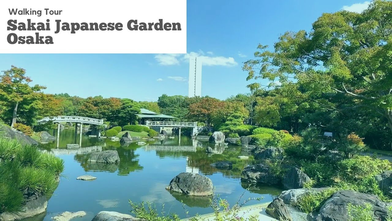 Japanese garden in Sakai, Osaka: Walking tour in Japan