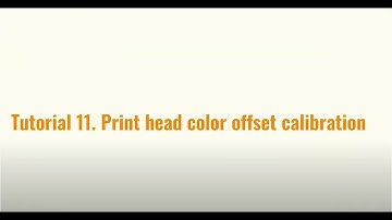How to use a DTF printer Focus online tutorial 11 Print head color offset calibration