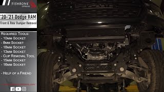 2020-2021 Dodge RAM Front & Rear Bumper Removal - HOW TO