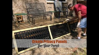 Make Privacy Panels for Your Porch