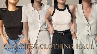 *CLASSY* TRY-ON CLOTHING HAUL 🖤⚜️ (Knitted Tops, Coords, Jeans etc) • Joselle Alandy