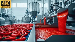 How Hot Chili Sauce Is Made – Inside a High-Tech Chili Factory
