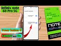 infinix note 60 pro me power button se camera kaise khole, infinix note 60 pro