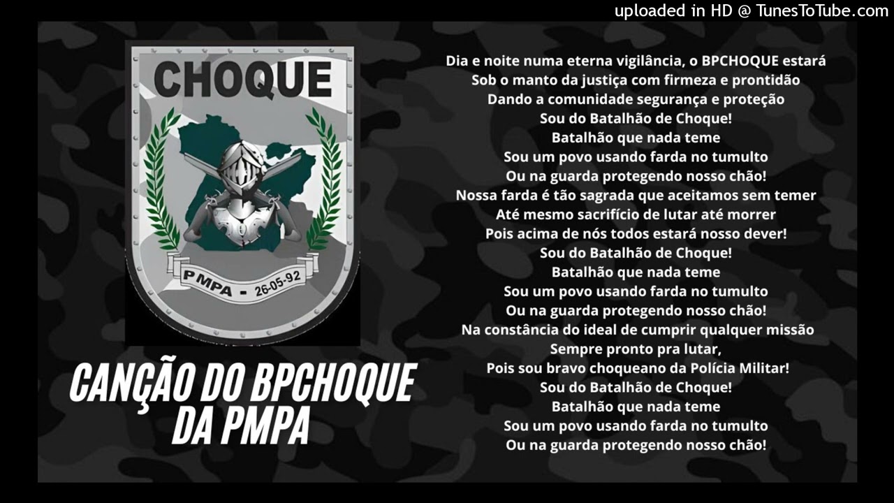 Canção do BPCHOQUE da PMPA