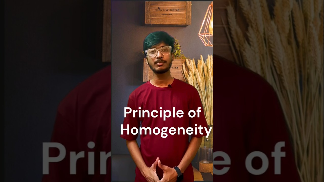 Concept of homogeneity.. 