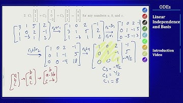 Differential Equations - Linear Independence and Basis - Introduction