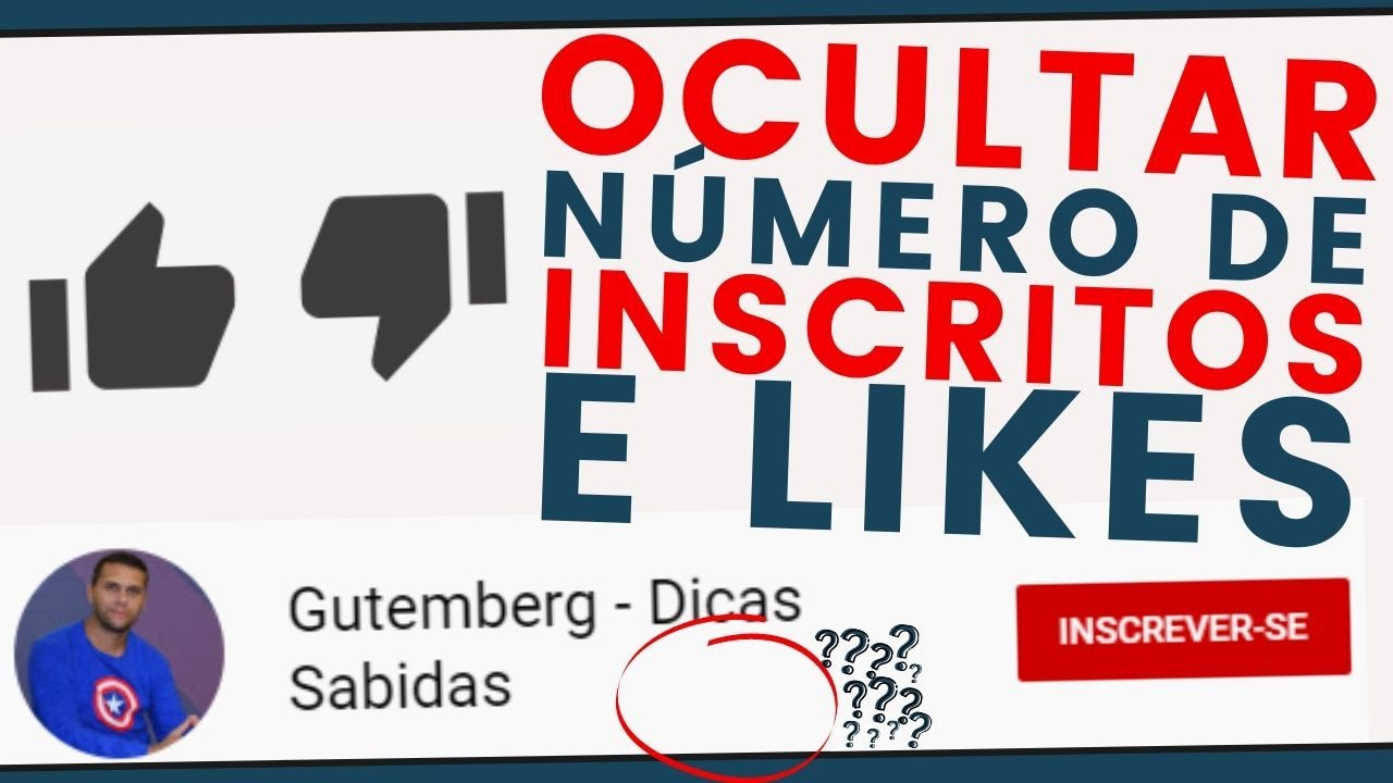 Como Ocultar ou Esconder Número de Inscritos, Likes e Deslikes no Youtube pelo PC