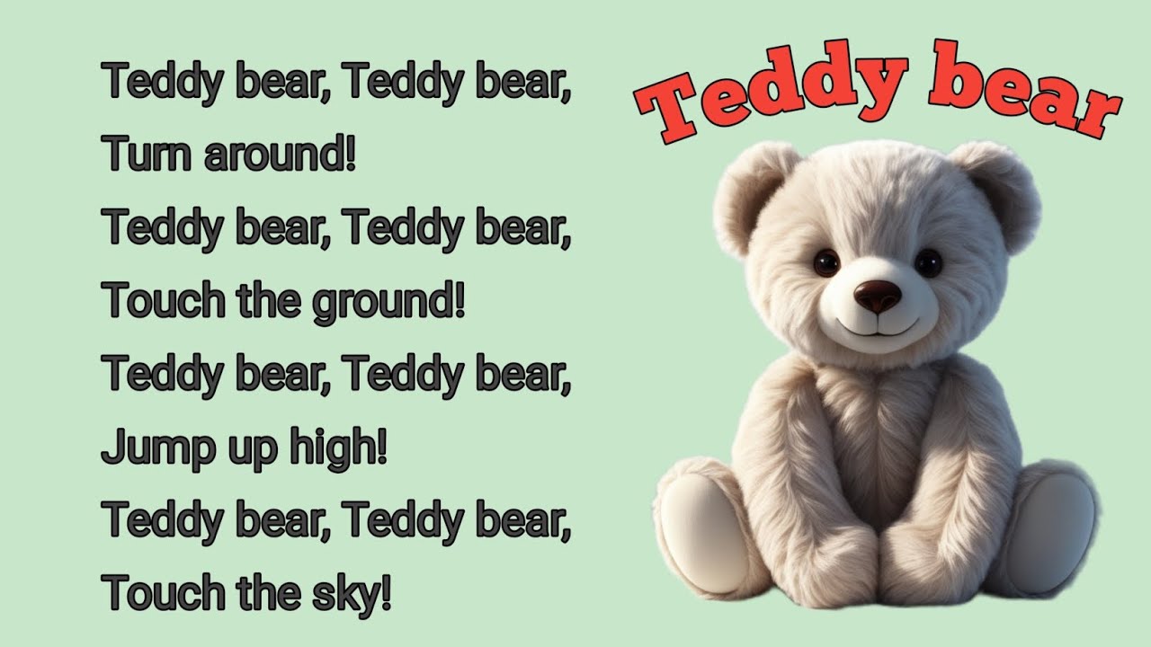 ਟੈਡੀ ਬੀਅਰ || teddy bear turn around|| rhyme - YouTube