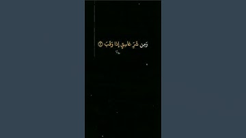 قل أعوذ برب الفلق 🌿سورة الفلق 🌟حالات واتس اب قرآن كريم تلاوة مؤثرة بصوت جميل جدا Quran ⚘️ 🌿