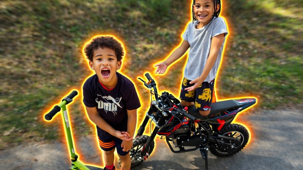 First Ride on Our New Dirt Bike! - YouTube