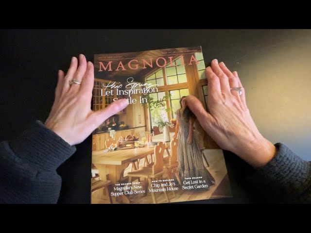 ASMR Magnolia Home Decor Magazine Flip