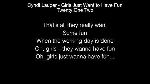 Cyndi Lauper - Girls Just Want to Have Fun Lyrics (Twenty One Two) Rock cover