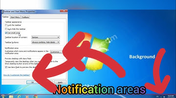 Taskbar notification settings for windows 7