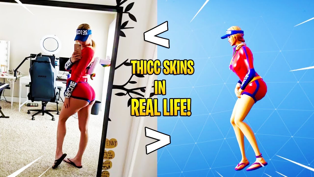 So These Fortnite Skins MUST Be THICC IN REAL LIFE..!! - YouTube