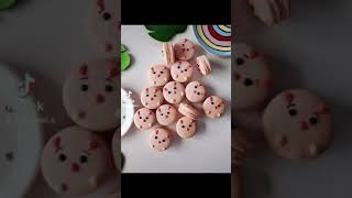Character macaron ideas 💕 #macaron #character #christmas #fyp #shorts #baking #pastry