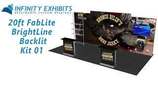 20ft FabLite BrightLine Backlit Kit 01 - Infinity Exhibits