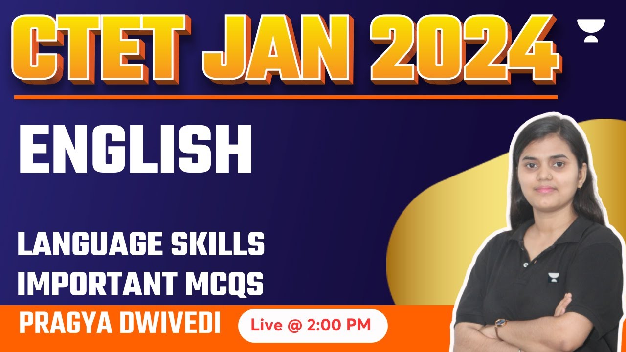 English for CTET Jan 2024 | Language skills | By Pragya Ma'am - YouTube