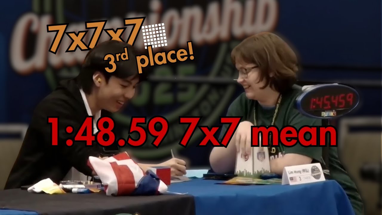 Bronze at Worlds '25!! (1:48.59 7x7 Mean )