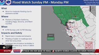 NWS issues Flood Watch for North Bay counties