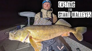 Jigging GIANT Spring Walleyes in ULTRA-CLEAR Water!