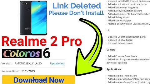 Realme 2 Pro ColorOS 6 update | Realme 2 Pro Theme Store & Lockscreen Magazine Update