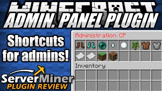 How to add tools for Server Admins in Minecraft with Admin Panel Plugin